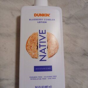 *Rare* Native x Dunkin Donuts Blueberry Cobbler Moisturizing Body Lotion